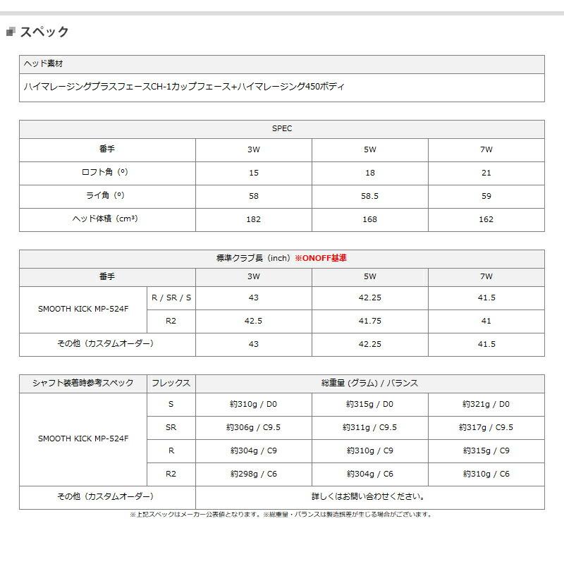 【カスタム】赤オノフ フェアウェイウッド 2024年モデル ラボ スペック ハシリ CBT シャフト装着仕様｜attractgolf｜02