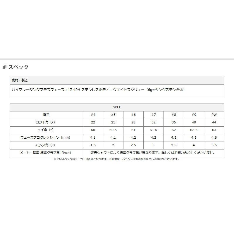 【カスタム】黒オノフ フォージド アイアン 2024年モデル 5本セット (#6-#9,PW) ラウネ アイアン i105 シャフト装着仕様 (ONOFF/KURO/FORGED/RAUNE IRON)｜attractgolf｜02