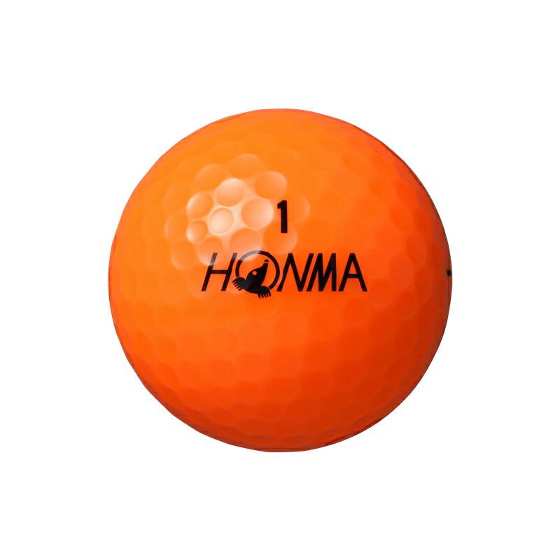 D1 【即納】 1ダース 本間ゴルフ ゴルフボール 2024 オレンジ HONMA 