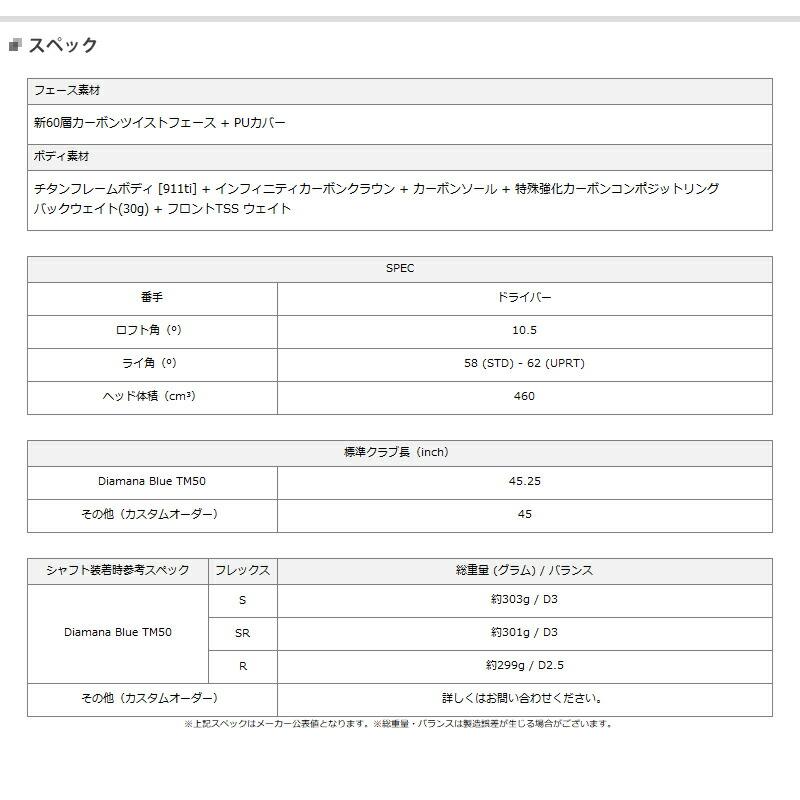 【カスタム】左用 テーラーメイド Qi10 マックス ドライバー 2024年モデル ベンタス ブラック シャフト装着仕様 (Qi10 MAX/レフティ)｜attractgolf｜02