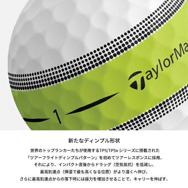 【1ダース】テーラーメイド ツアーレスポンス ボール ストライプ ブルーピンク (TOUR RESPONSE STRIPE)｜attractgolf｜07