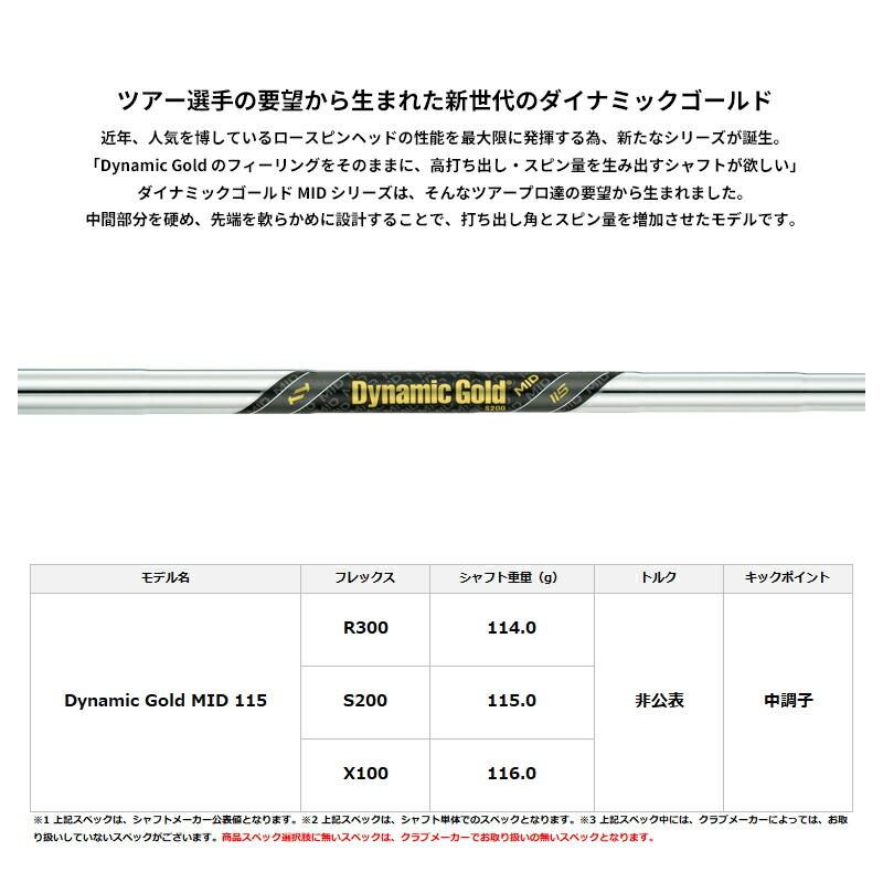 カスタム ブリヂストンゴルフ バイティングスピン ウェッジ 2024 ダイナミックゴールド ミッド 115 シャフト BS BITING SPIN 右打用 DG MID 115の画像