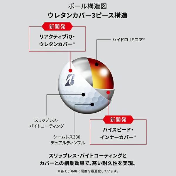 【2ダース/24個入り】ブリヂストンゴルフ TOUR B XS ボール 2024年モデル ホワイト (コーポレートカラー) (ツアーB XS)｜attractgolf｜09