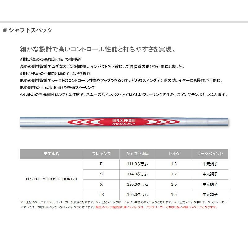 【カスタム】ヤマハ RMX VD/R アイアン 2024年モデル 6本セット (#5-#9,PW) モーダス3 ツアー120 シャフト装着仕様 #リミックスVDR｜attractgolf｜03