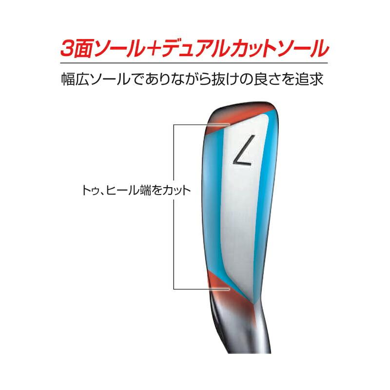 カスタム ブリヂストンゴルフ BX2 HT 単品アイアン ダイナミックゴールド ミッド ツアーイシュー スチールシャフト BS BX2HTIR DGMIDTI (2025)の画像