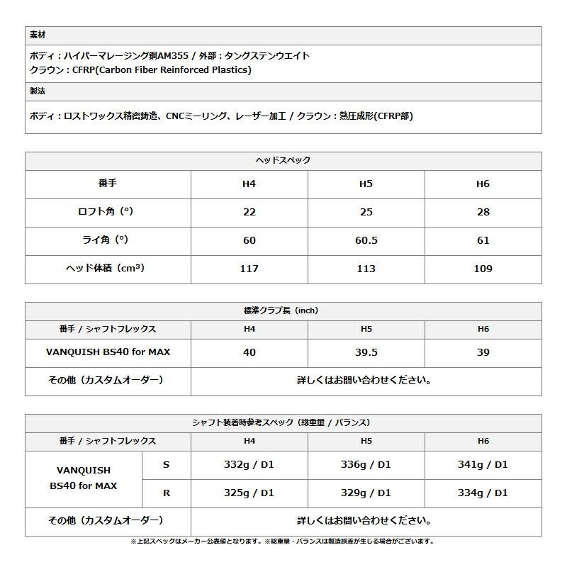 カスタム ブリヂストンゴルフ B3 マックス ハイブリッド ダイナミックゴールド ミッド 115 スチールシャフト B3MAX HY ユーティリティ DGMID115 (2024)の画像