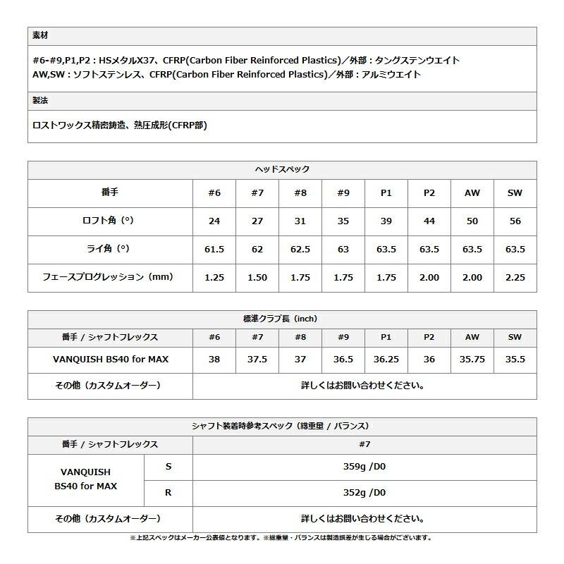 【受注生産】【正規品】 右打用 ブリヂストンゴルフ 245 マックス アイアンセット 5本組 ダイナミックゴールド ミッド 115 カスタムオーダー (2024)