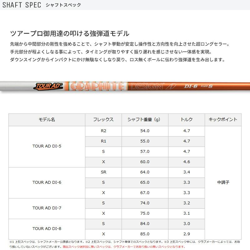ツアーad tp 5R1 コブラスリーブ付ドライバーシャフト コブラ 用互換 スリーブ付きシャフト グラファイトデザイン TOUR AD HD