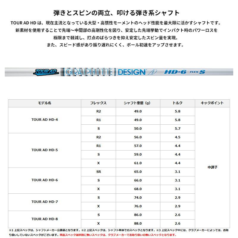【正規品】【カスタム】右打用 キャロウェイ エイペックス UW グラファイトデザイン ツアーAD HD カーボンシャフト APEX UW (2026)