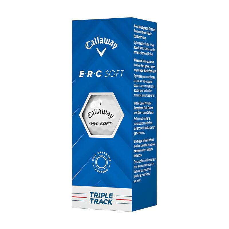 キャロウェイERCソフトトリプルトラックゴルフボールホワイト2ダース E.R.C 【即納】 キャロウェイ ERC ソフト ゴルフボール ホワイト
