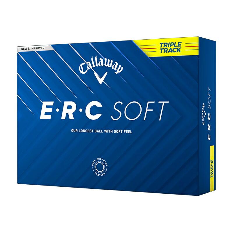 キャロウェイERCソフトボールトリプルトラックイエロー2ダース2025年モデル E.R.C 【即納】 キャロウェイ ERC ソフト ゴルフボール イエロー