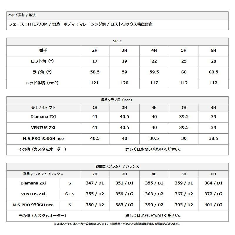 ZXi カスタム ダンロップ スリクソン ハイブリッド ダイナミック
