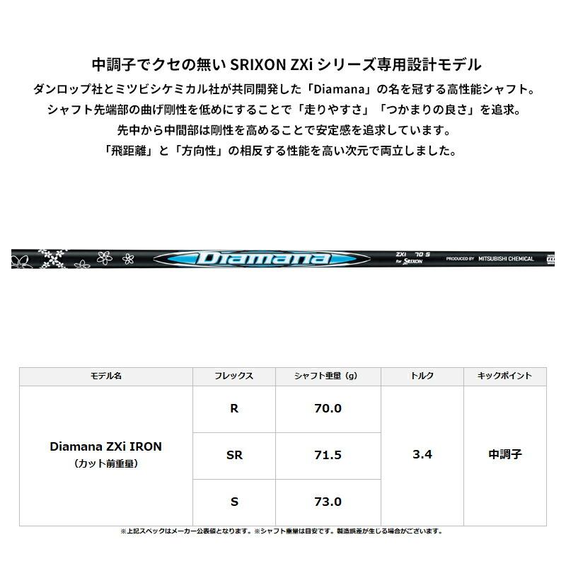 ZXi カスタム ダンロップ スリクソン ZXi7 単品アイアン 三菱