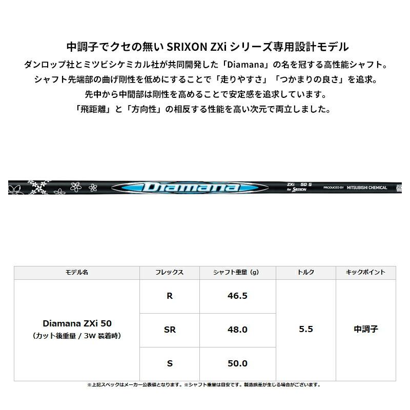 ZXi 【取寄】 左用 ダンロップ スリクソン フェアウェイウッド 三菱