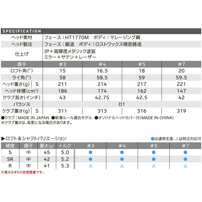 【即納】【正規品】【クリアランス】右打用 ダンロップ ゼクシオ エックス フェアウェイウッド ミヤザキ AX-3 通常生産品 XXIO X-eks- Miyazaki AX3 (2023)の画像