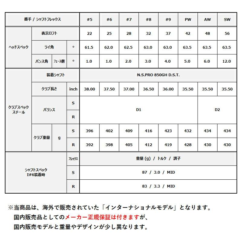 【即納】【正規品】【クリアランス】右打用 ダンロップ ゼクシオ 13 アイアンセット 8本組 NSプロ 850GH ネオ DST インターナショナルモデル XXIO13 (2023)_11