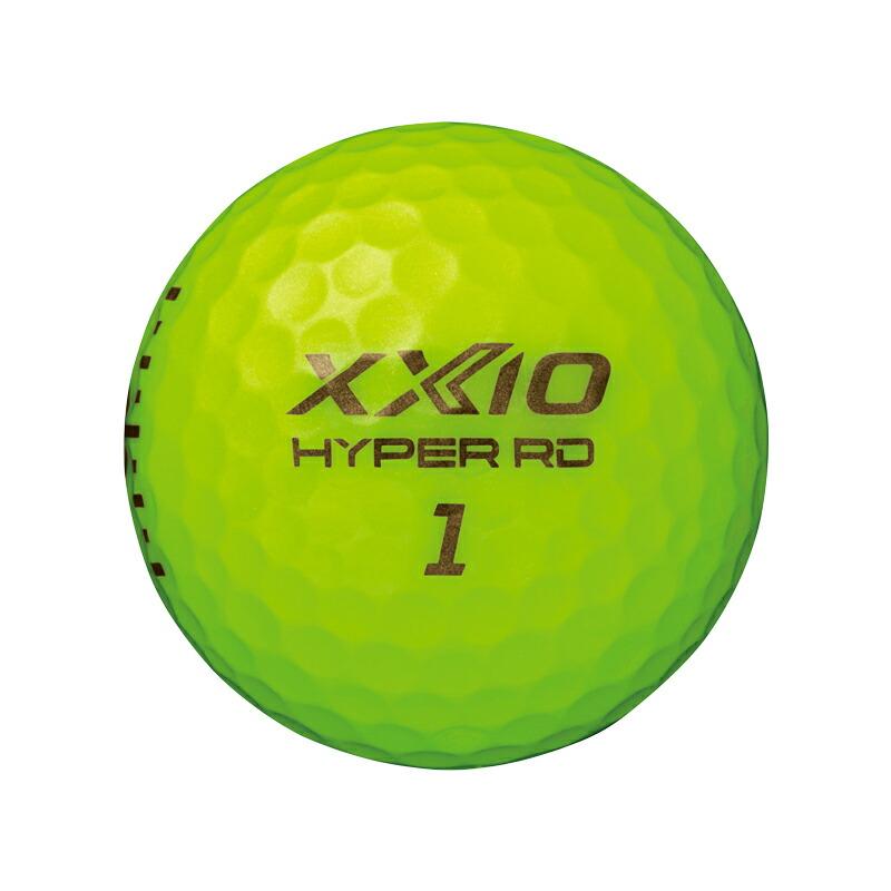 新品未使用　ゼクシオHYPER RD ライムイエロー　　2ダース DUNLOP（ダンロップ） 【即納】 ゼクシオ ハイパー RD ゴルフボール