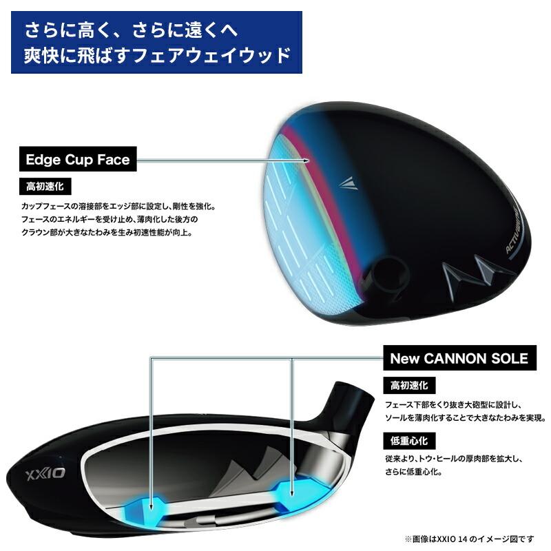 カスタム 右打用 ダンロップ ゼクシオ14 プラス フェアウェイウッド 三菱 ディアマナ WB カーボンシャフト XXIO14+ Diamana WB (2026)_11