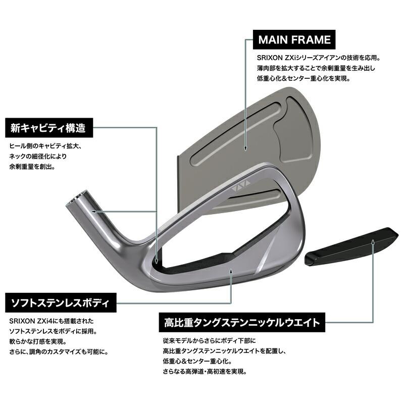 XXIO カスタム 右打用 ダンロップ ゼクシオ14 プラス アイアンセット 5