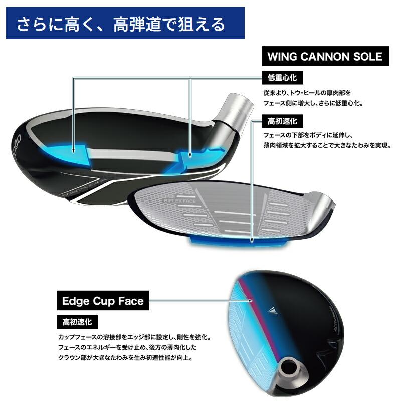 カスタム 左打用 ダンロップ ゼクシオ14 ハイブリッド MP1400 カーボンシャフト XXIO14 レフティー MP-1400 (2026)の画像