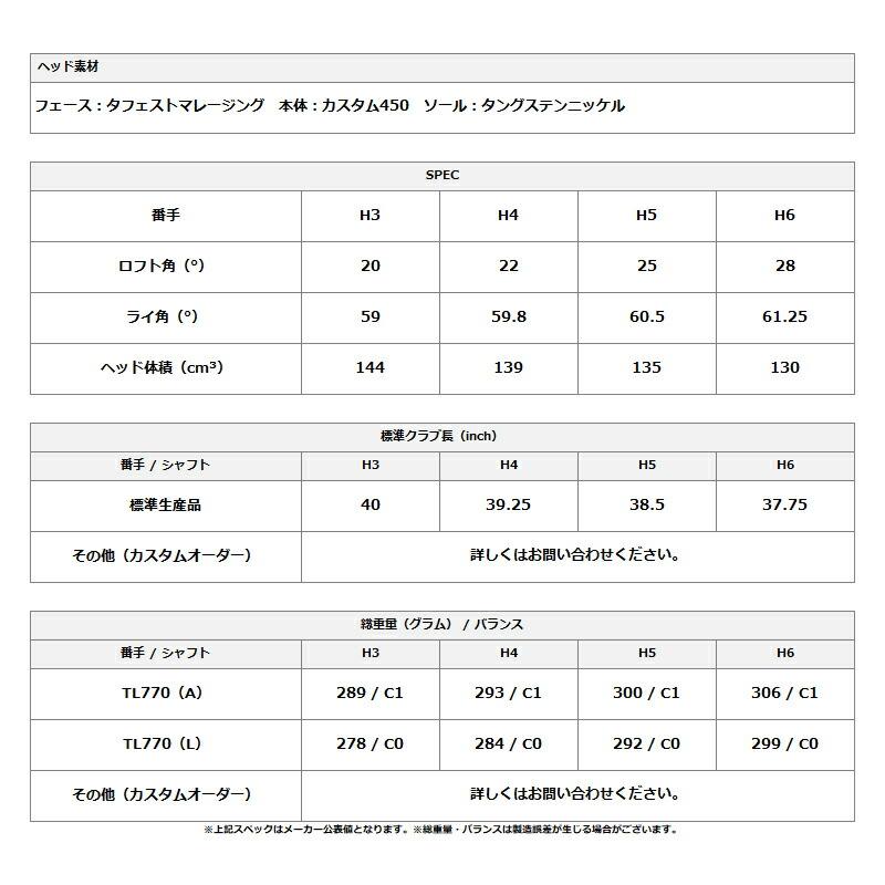 【受注生産】【正規品】 女性用 マジェスティ プレステジオ14 レディース ユーティリティ LV770 カスタムオーダー MAJESTY PRESTIGIO 14 Ladies (2026)_3