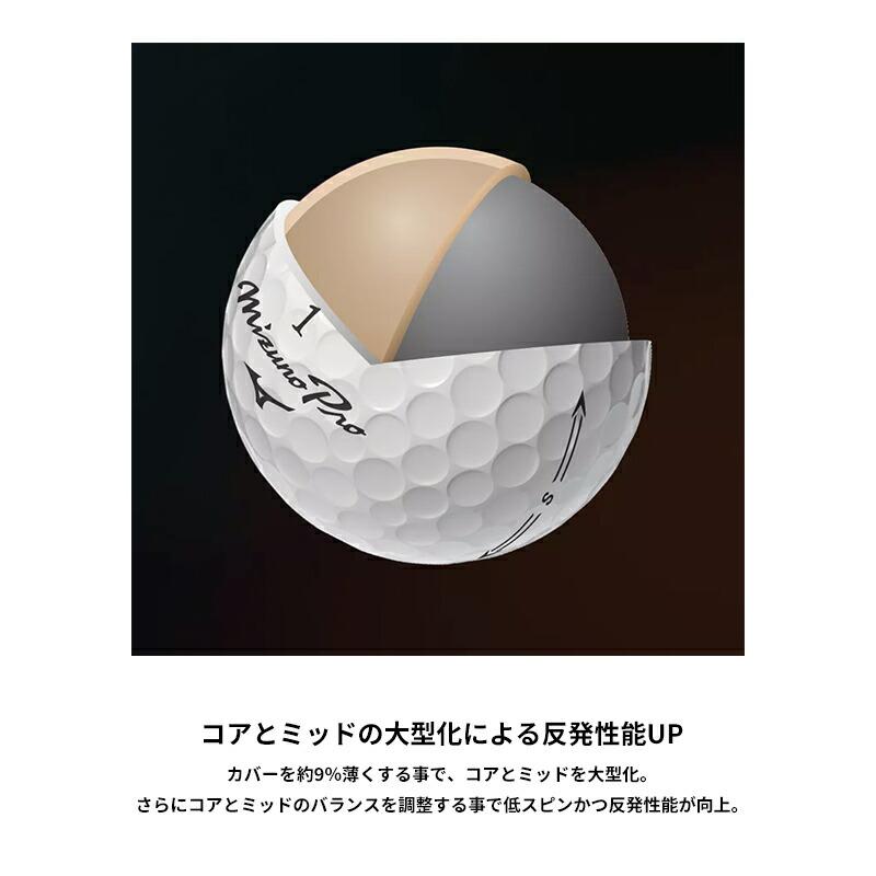 新品 2ダース (24個)ミズノプロ Ｓゴルフボール(12個 入x 2)ホワイト Mizuno Pro 【即納】【正規品】 ミズノ プロ エックス ボール ホワイト