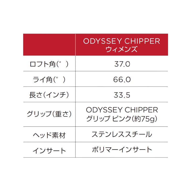 Callaway（キャロウェイ） 【即納】 女性用 オデッセイ チッパー