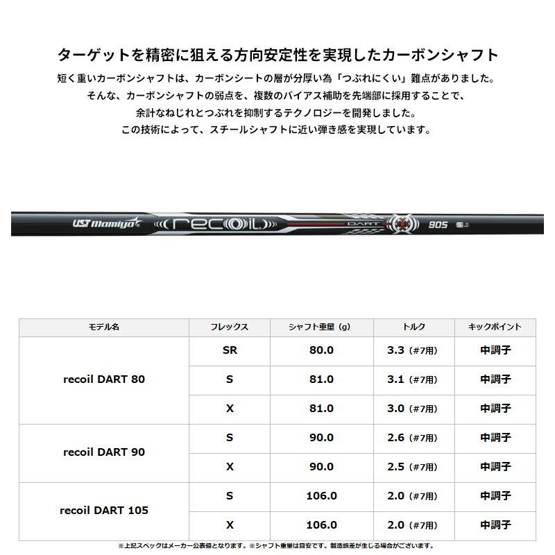 【受注生産】【正規品】 右打用 オノフ フォージド 黒 単品アイアン USTマミヤ リコイルダート カスタムオーダーの画像