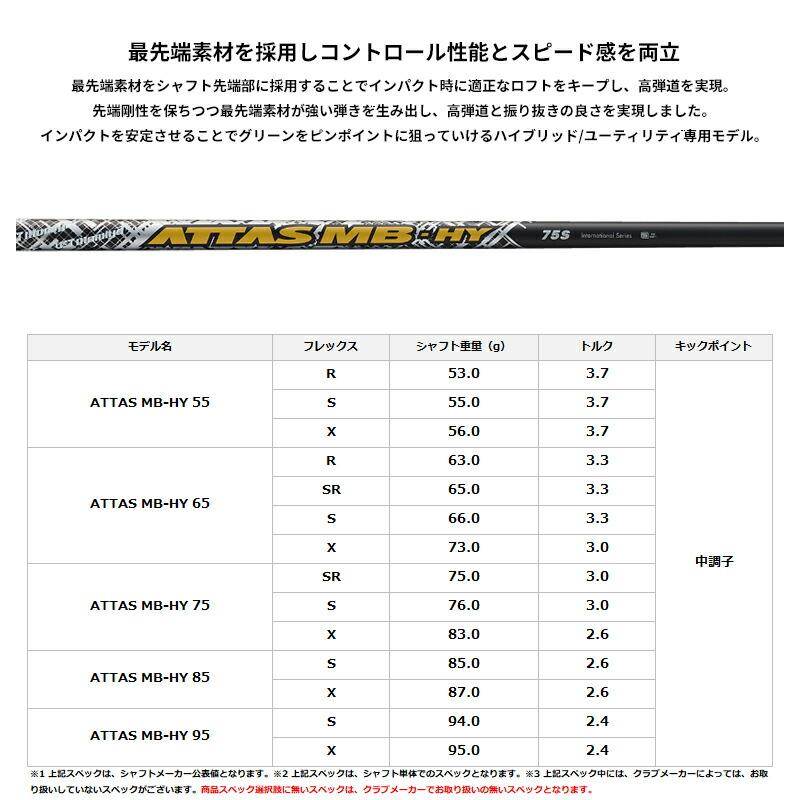 カスタム 女性用 オノフ ユーティリティ ウィングス レディ USTマミヤ アッタス MB-HY カーボンシャフト ONOFF LADY ATTAS MB-HY (2025)_2