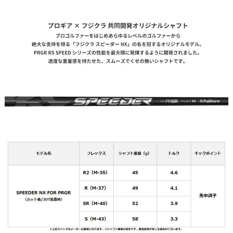 PRGR（プロギア） 【取寄】プロギア RS スピード ユーティリティ