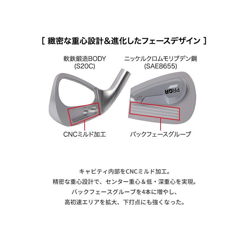 PRGR - 【受注生み出すこと】【定まり品】 右打用 労働者階級歯車 04 アイアン仕かける 5本組 NS労働者階級 850GH カスタム購入注文 ゼロヨン N.S.PRO 850GH (2024)