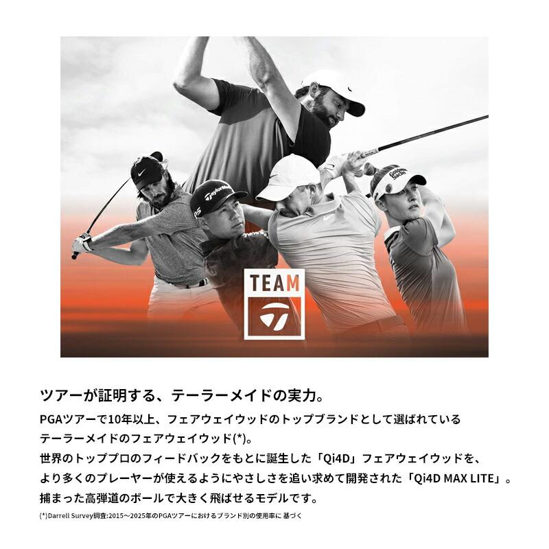 【正規品】【受注生産】右打用 テーラーメイド Qi4D マックスライト フェアウェイウッド フジクラ 24 ベンタス ブラック カスタムオーダー (2026)の画像