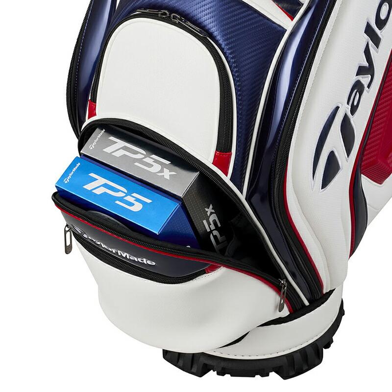 TaylorMade ゴルフバッグ レッド TaylorMade（テーラーメイド） グローバルツアー キャディバッグ