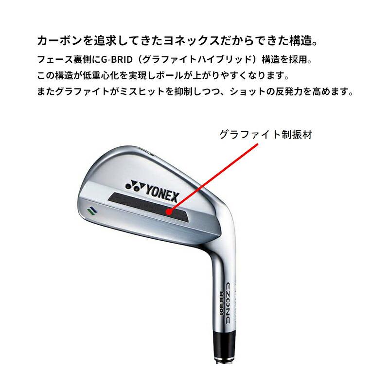 カスタム 右打用 ヨネックス イーゾーン MB301 フォージド アイアンセット 6本組 レクシス カイザ i カーボンシャフト YONEX EZONE (2023)_10