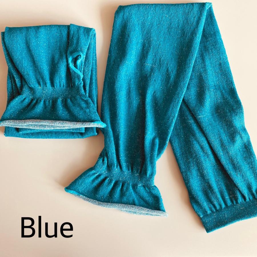 ファッションアームカバー　親指穴あり　綿　ラメ入り　オシャレ　キラキラ　５７ｃｍ　クリックポスト送料無料 |  | 01