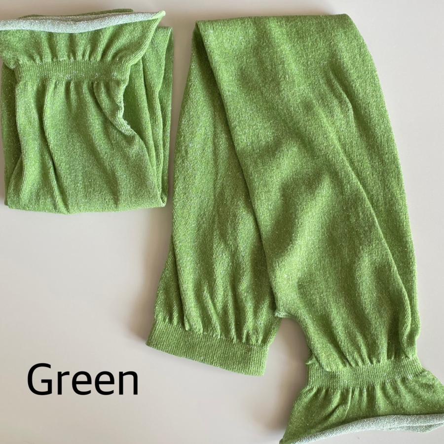 ファッションアームカバー　親指穴あり　綿　ラメ入り　オシャレ　キラキラ　５７ｃｍ　クリックポスト送料無料 |  | 03