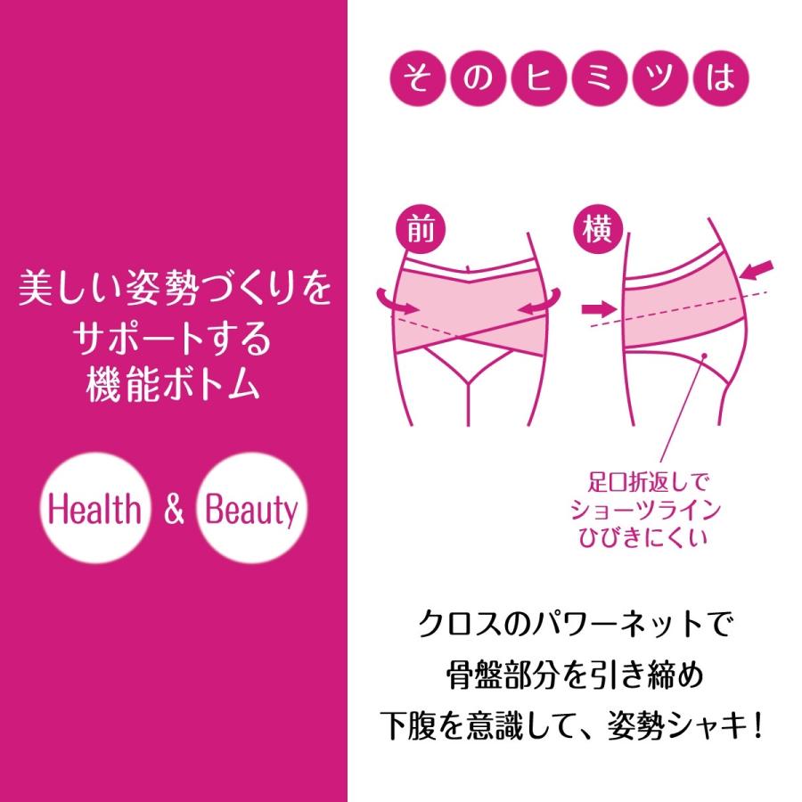 Atsugi骨盤メイク　黒　M　L　クロスショーツ　ヒップアップショーツ　ガードル　美尻　  クリックポスト送料200円 |  | 02