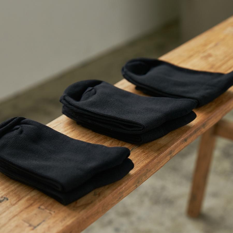 綿100％靴下　メンズ　25-28cm　5足まとめ売り　黒靴下　無地シンプル　ビジネスソックス　レビューを書いて送料無料 |  | 04