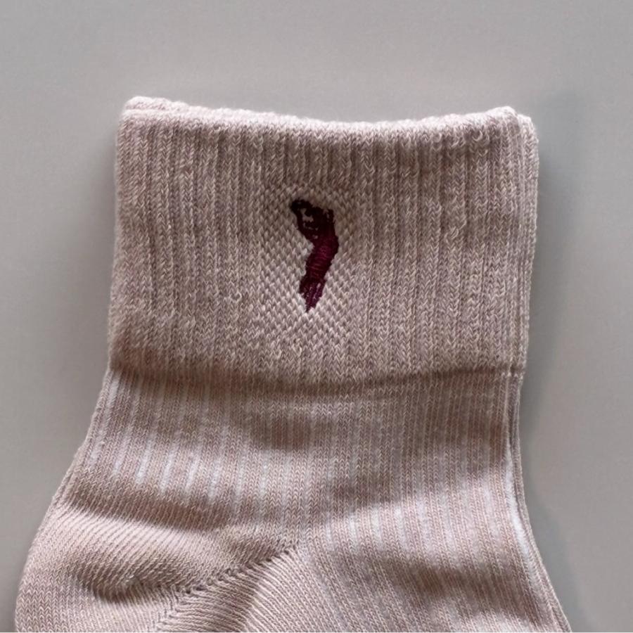 刺繍入りのリブクルーソックスソックス　25-28cm　３足まとめ売り　WESTERN POLO TEXAS　シンプル　ショートソックス　クリックポスト送料無料 |  | 02