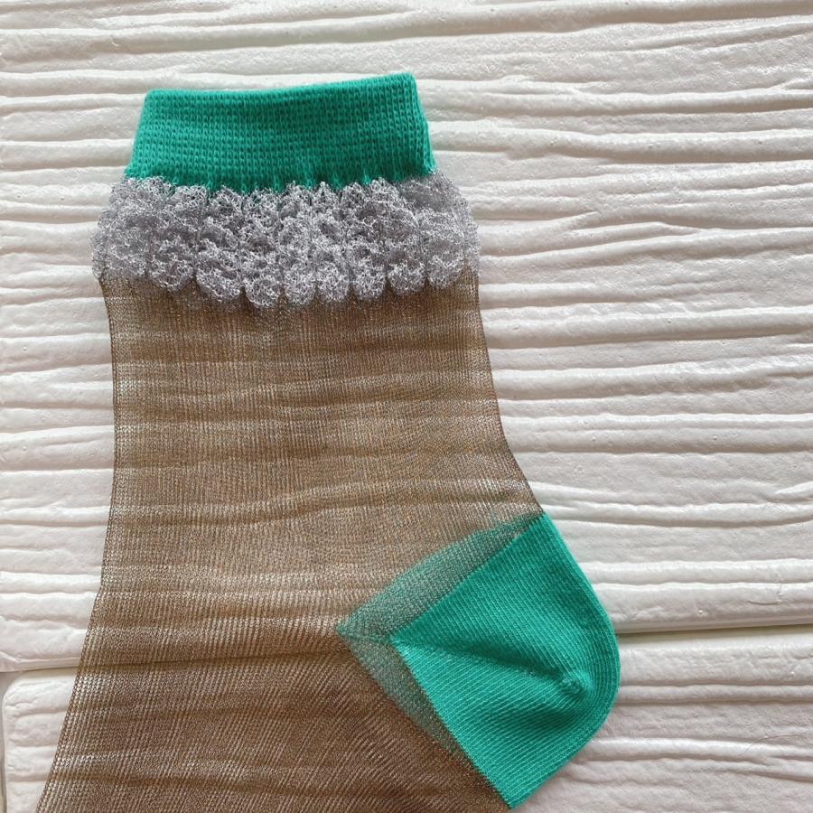 足もと輝くシアーソックス　レディース　シースルーソックス　１足　World Season　おしゃれ　レビューを書いてクリックポスト送料無料 |  | 04