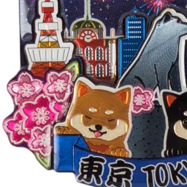 ご当地マグネット 東京2 ハチ公夜景・東京タワー・スカイツリー