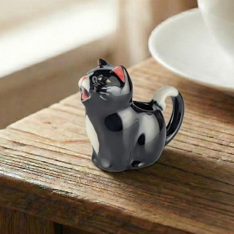 ネコのミルクポット・ピッチャー・クリーマ―（クロ） : アットショップ