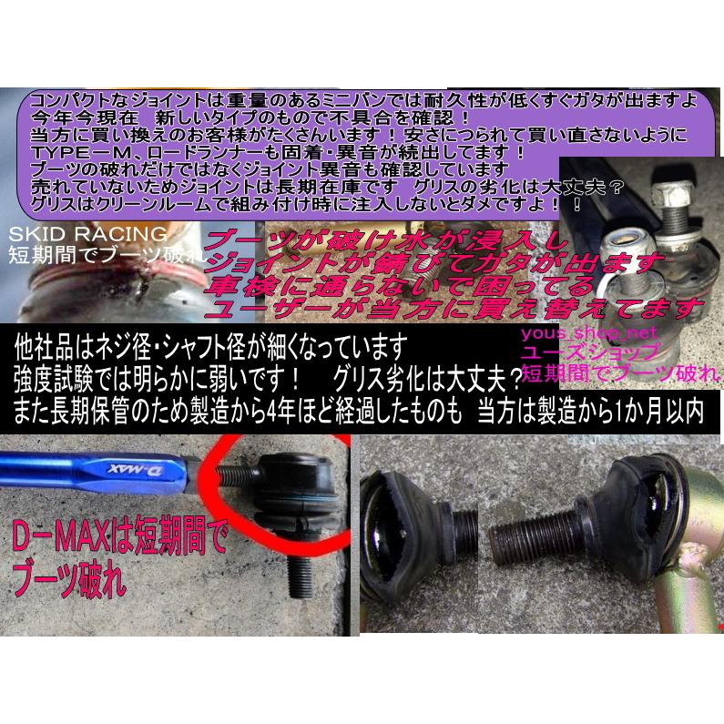 エブリィ −5〜80mm 調整式 スタビリンク 1台分【DA64V DA64W】|atune-shop|03