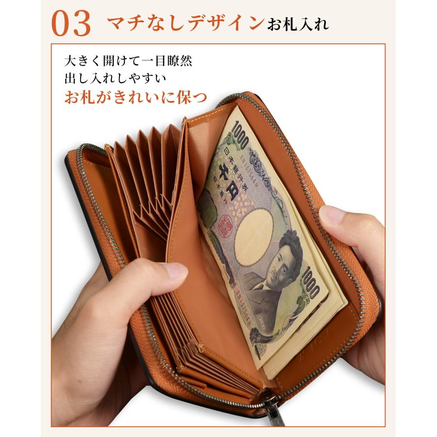 財布 メンズ レディース 長財布 本革 栃木レザー 大容量 ボックス型