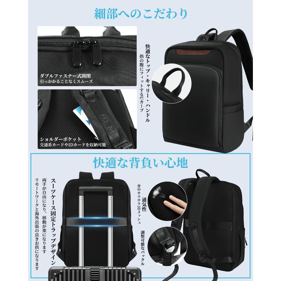 【特価セール】[Modiko] ビジネスリュック メンズ リュック 大容量 リュ Modiko リュック メンズ 大容量 多機能 15.6インチPC対応 ビジネス