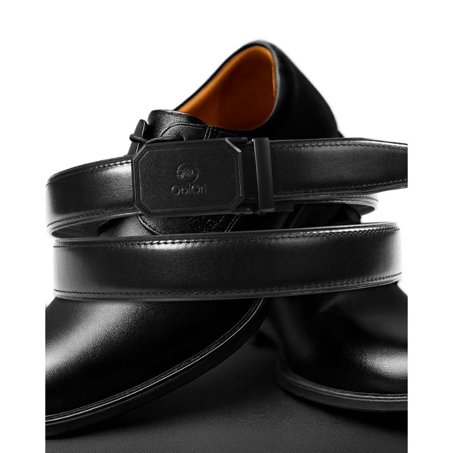 ［30%OFFクーポン対象・5のつく日P10倍］ベルト メンズ 本革 栃木レザー  オートロック式   ビジネス 紳士ベルト スーツ 使いやすい サイズ調整可能 箱付き |  | 10