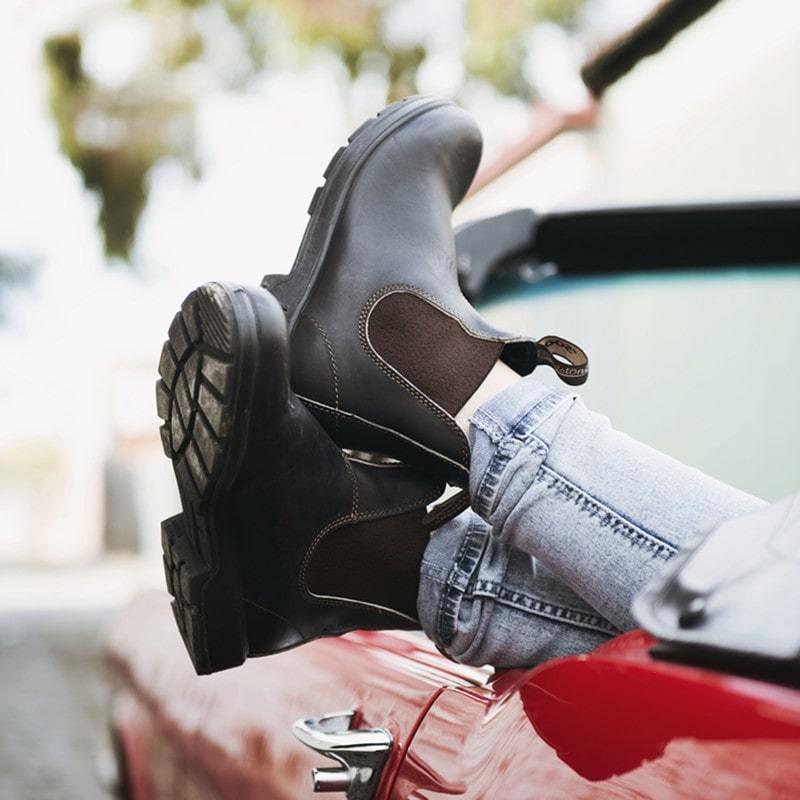 [Blundstone]ブランドストーン ジュニアから大人まで サイドゴアブーツ ORIGNALS (BS500050) スタウトブラウン #500[取寄商品]の画像