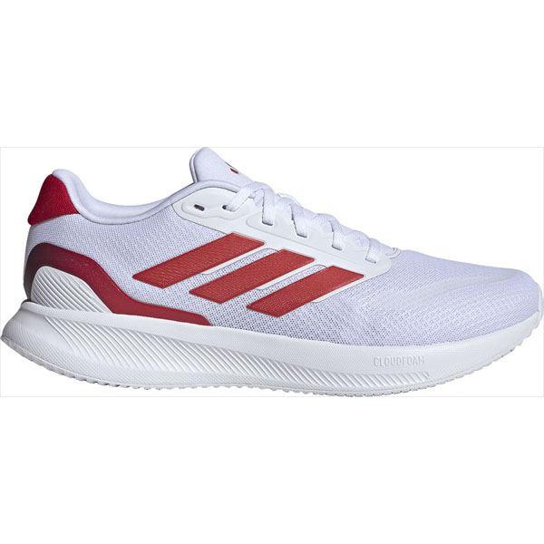 adidas（アディダス） ランニングシューズ コアランナー 5 (JR5518) フットウェアホワイト/ベタースカーレット/コアブラック[取 ...