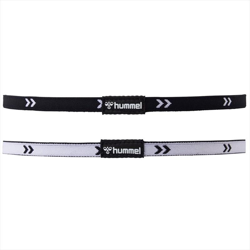 【10点までメール便可】 [hummel]ヒュンメル リバーシブルヘアゴム (HFA9117)(9010) ブラック×ホワイト[取寄商品] | hummel