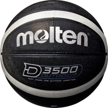 [molten]モルテン 外用バスケットボール7号球 D3500 (B7D3500-KS) ブラック×シルバー[取寄商品]｜auc-aspo